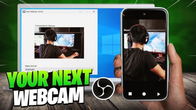 how to connect iriun webcam to pc