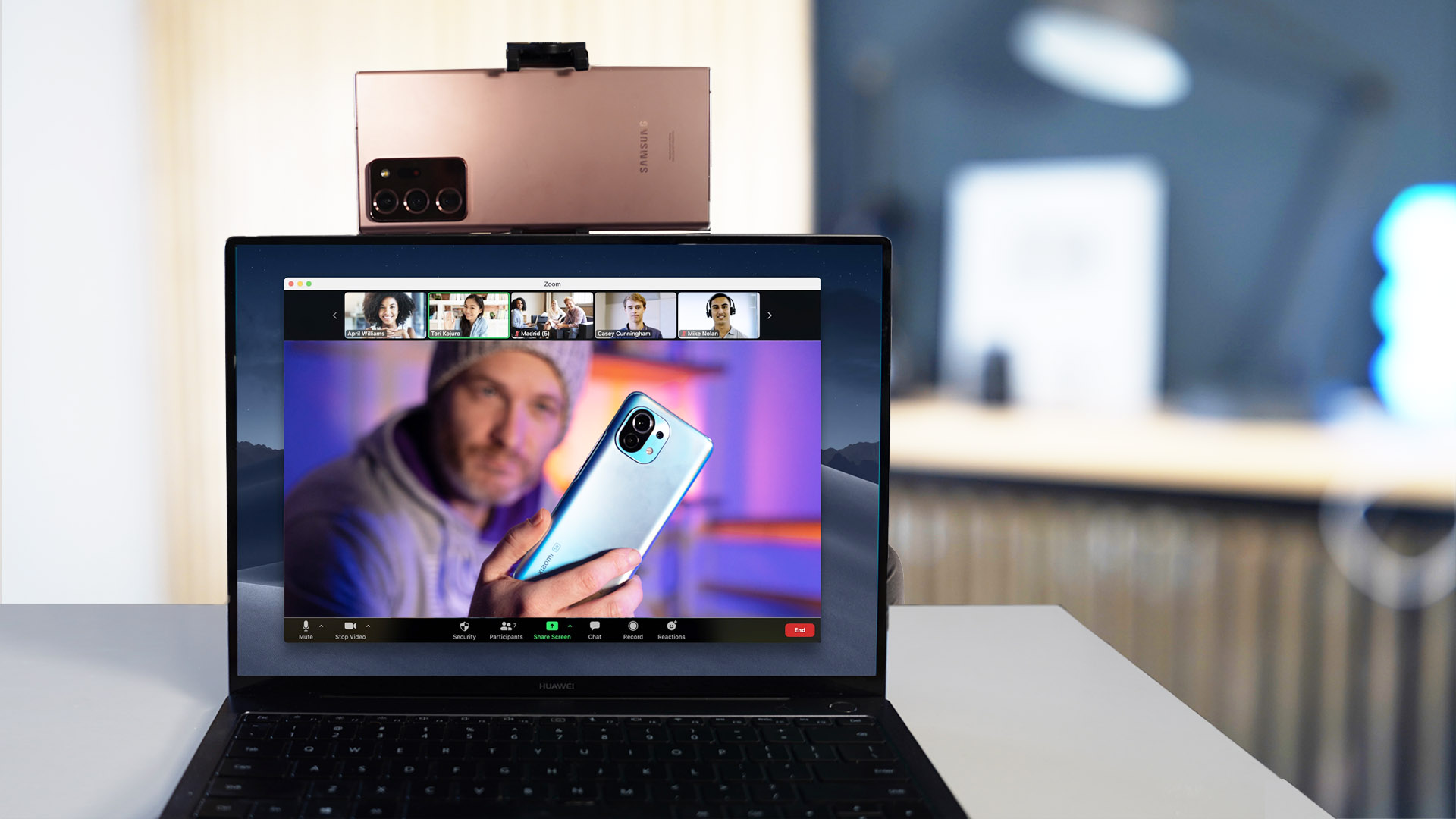 how to use iriun webcam with zoom