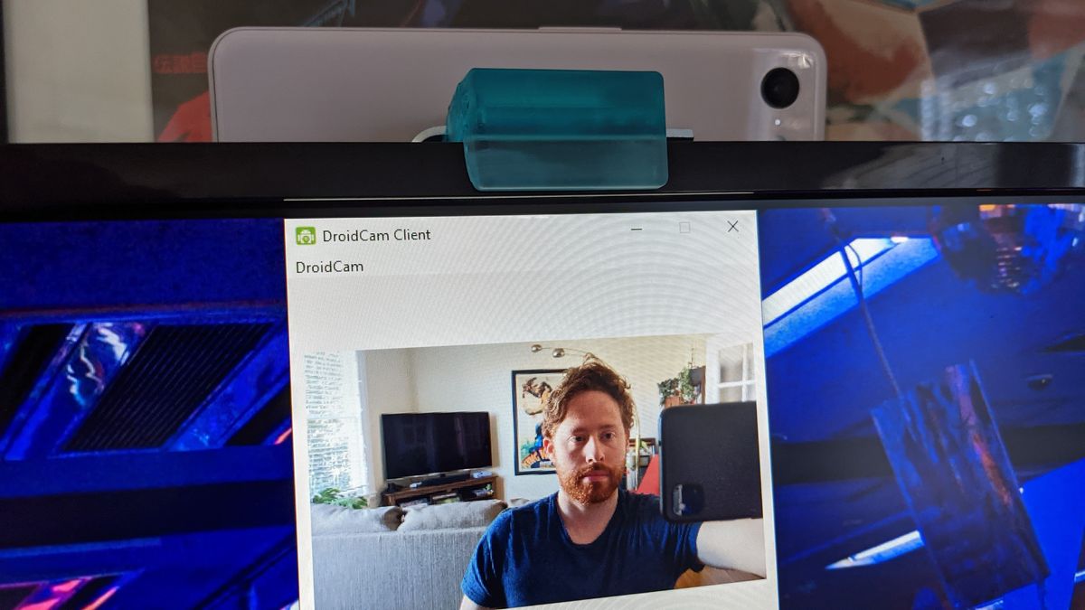 how to connect iriun webcam to google meet